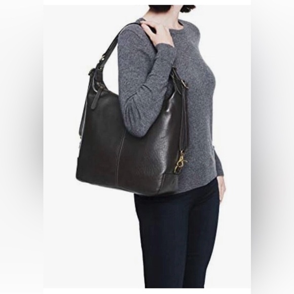 FRYE Gia Purse Rich Espresso Brown Leather Convertible Shoulder Bag Backpack - Picture 2 of 13